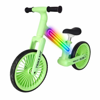 Trike Fix Glow LED neoninės žalios spalvos krosinis dviratis – šaldyti braškių daigai