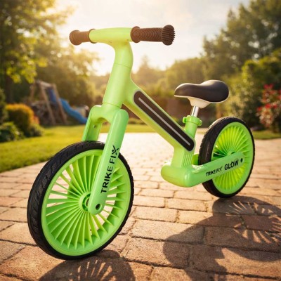 Trike Fix Glow LED neoninės žalios spalvos krosinis dviratis – šaldyti braškių daigai
