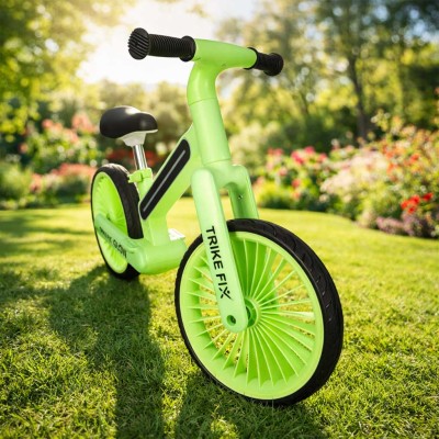 Trike Fix Glow LED neoninės žalios spalvos krosinis dviratis – šaldyti braškių daigai