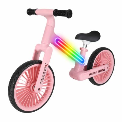 Trike Fix Glow LED krosinis dviratis rožinės spalvos – šaldyti braškių daigai