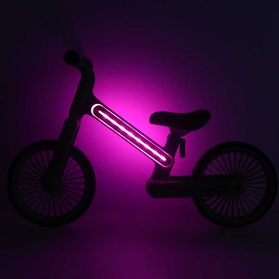 Trike Fix Glow LED krosinis dviratis rožinės spalvos – šaldyti braškių daigai