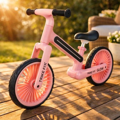 Trike Fix Glow LED krosinis dviratis rožinės spalvos – šaldyti braškių daigai