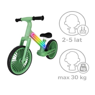 Trike Fix Glow LED krosinis dviratis žalias