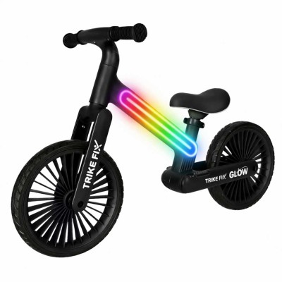 Triratis Fix Glow LED krosinis dviratis juodas