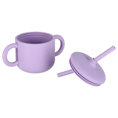 Vaikiškų silikoninių įrankių rinkinys, 8 vnt., violetinės spalvos