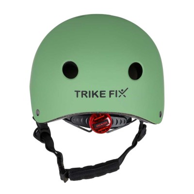 Trike Fix vaikiškas dviratininko šalmas reguliuojamas LED S 48-54cm tamsiai žalias – šaldyti braškių daigai