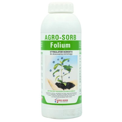 Agro-Sorb Folium 1 l aminokwasy Strona główna, Nawozy NPK Agro-Sorb Folium to płynny biostymulator z wolnymi aminokwasami i mikr