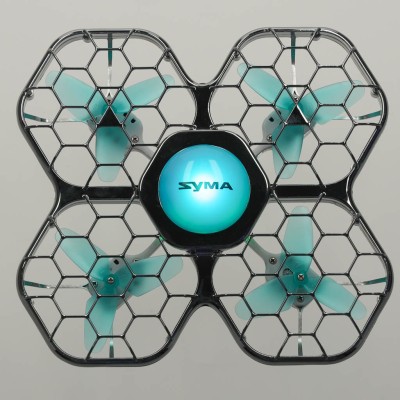 "Syma X26PRO" 2,4 GHz "Wi-Fi" RC dronas juodas – šaldyti braškių daigai