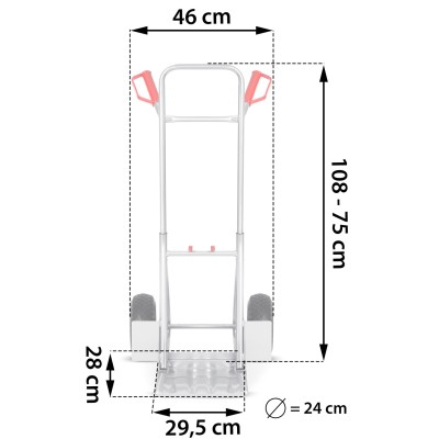 Sulankstomas rankinis transportavimo vežimėlis Humberg HM-507 (platforminis, maišams) – šaldyti braškių daigai
