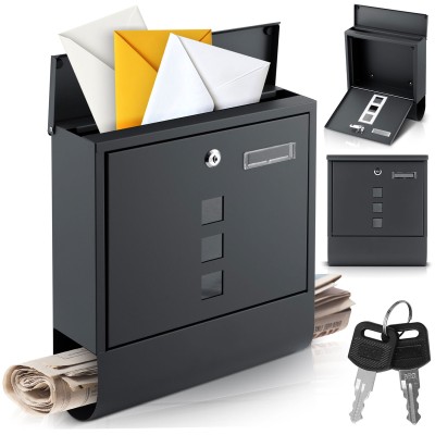 Postkast 34 × 30,5 × 10 cm antratsiit HM861