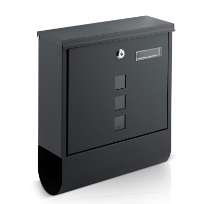 Pašto dėžutė 34 × 30,5 × 10 cm antracito spalvos HM861 – šaldyti braškių daigai