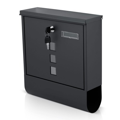 Pašto dėžutė 34 × 30,5 × 10 cm antracito spalvos HM861 – šaldyti braškių daigai