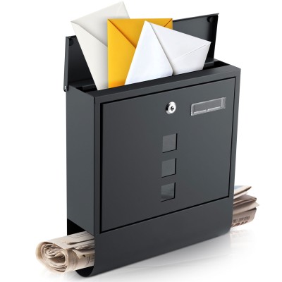 Postkast 34 × 30,5 × 10 cm antratsiit HM861