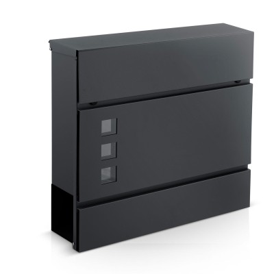 Eraldiseisev postkast 37 × 37 × 10,5 cm antratsiit HM863