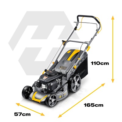 Benzininė vejapjovė su pavara Humberg HM-601, 51 cm, Loncin 196cc (su alyva rinkinyje) – šaldyti braškių daigai