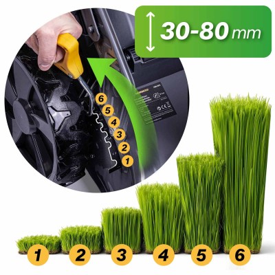 Benzīna zāles pļāvējs ar pārnesumu Humberg HM-601, 51 cm, Loncin 196cc (komplektā ar eļļu) – sertificēti saldēti zemeņu stādi