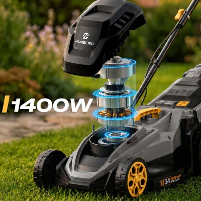 Elektrinė vejapjovė Humberg HM-612, 1400W, 34 cm (aukščio reguliavimas) – šaldyti braškių daigai