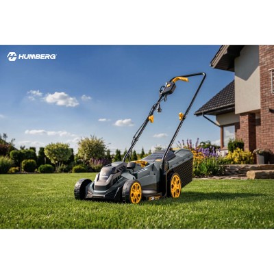 Elektrinė vejapjovė Humberg HM-612, 1400W, 34 cm (aukščio reguliavimas) – šaldyti braškių daigai