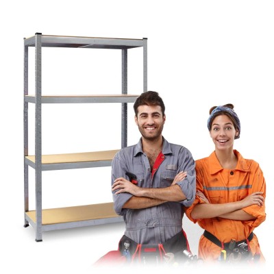 Regał magazynowy metalowy 180 × 90 × 40 cm Cienki 470200