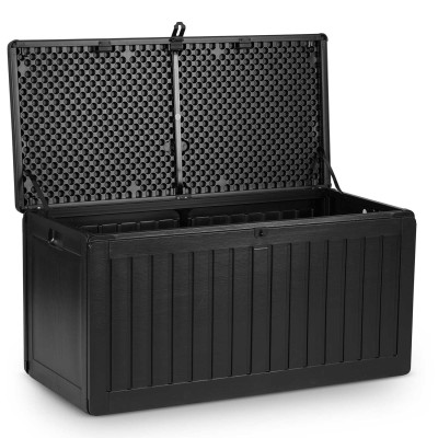Sodo daiktadėžė 109 × 51 × 55 cm 270 L juoda – šaldyti braškių daigai