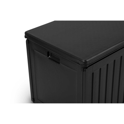 Skrzynia ogrodowa 109 × 51 × 55 cm 270 l czarna