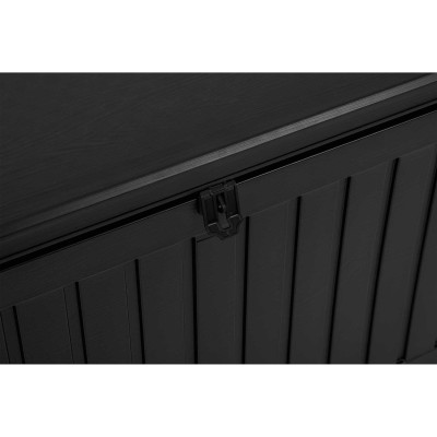Sodo daiktadėžė 109 × 51 × 55 cm 270 L juoda – šaldyti braškių daigai