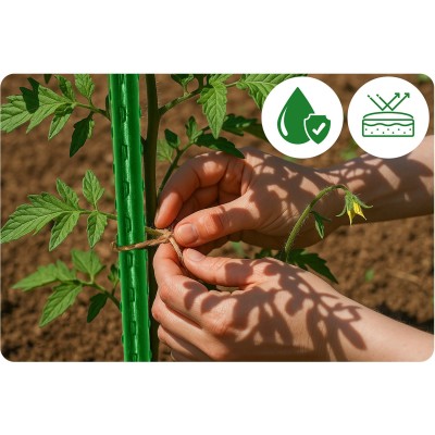 Augu atbalsta mietiņi 120 cm Tievi PL940 zaļi 10 gab. – sertificēti saldēti zemeņu stādi