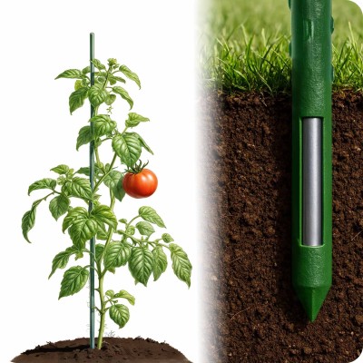 Paliki podporowe 120 cm cienkie PL940 zielone 10 szt.