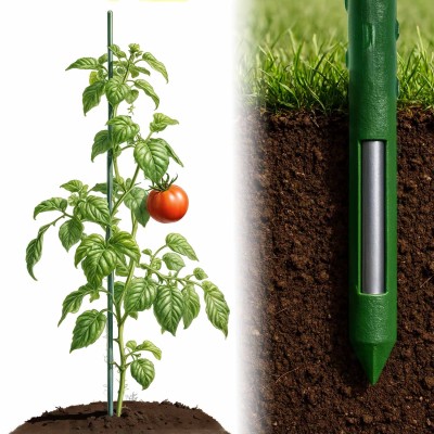 Paliki podporowe 150 cm cienkie PL940 zielone 10 szt.