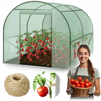 Dārza tuneļa siltumnīca 2 × 2 m 4 m² Plāna – sertificēti saldēti zemeņu stādi
