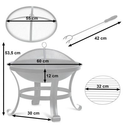 Sodo ugniakuras 60 cm Berdsen BD-880 – šaldyti braškių daigai