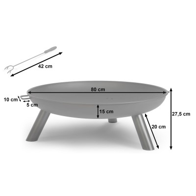 Palenisko ogrodowe 80 cm Berdsen BD-882 – sertificēti saldēti zemeņu stādi