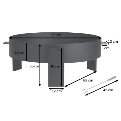 Dārza ugunskurs 80 cm Berdsen BD-883 – sertificēti saldēti zemeņu stādi