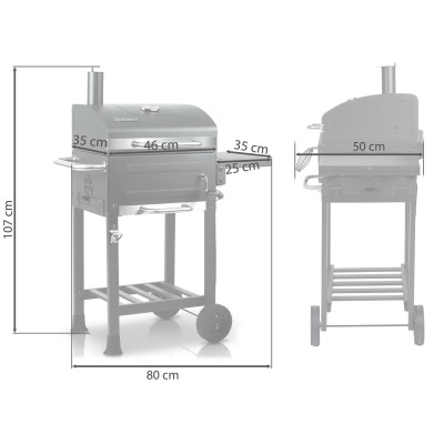 Süsi aiagrill kaanega Berdsen BD894
