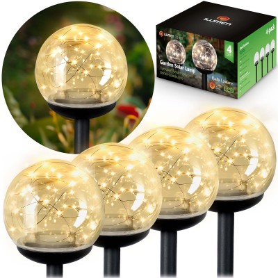Lampa solarna kula przezroczysta 4 szt. iLumen LS103