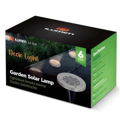 Lampy solarne zewnętrzne 6 szt. iLumen LS104