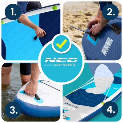 Deska SUP Aquasurf 320 x 84 x 15 cm Neo-Sport 170206 – sertificēti saldēti zemeņu stādi