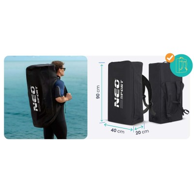Piepūšamais SUP airēšanas dēlis Aquasurf 320 × 84 × 15 cm Neo-Sport 170207 – sertificēti saldēti zemeņu stādi