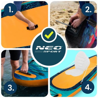 Täispuhutav SUP aerulaud Aquasurf 320 × 84 × 15 cm Neo-Sport 170214