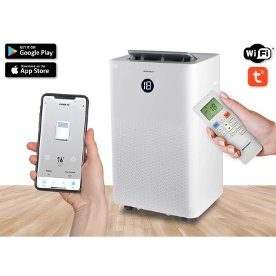Mobilus oro kondicionierius su sandarinimo tarpine 14000 BTU WiFi Berdsen BD584 – šaldyti braškių daigai