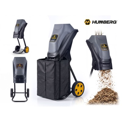 Elektriline oksapurustaja Humberg HM-650, 2500W (2 x 45L kotiga)