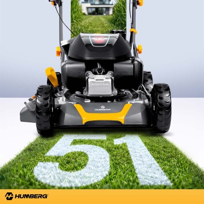 Benzininė vejapjovė su pavara Humberg HM-603, 51 cm, Honda 202cc 5.7AG (su alyva rinkinyje) – šaldyti braškių daigai