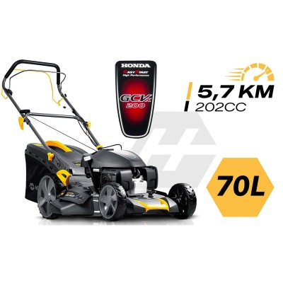 Benzininė vejapjovė su pavara Humberg HM-603, 51 cm, Honda 202cc 5.7AG (su alyva rinkinyje) – šaldyti braškių daigai