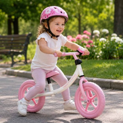Trike Fix Balance krosinis dviratis su varpeliu rožinės spalvos – šaldyti braškių daigai