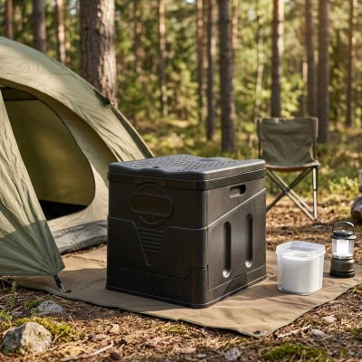 Nešiojamasis nešiojamasis tualetas sulankstomas 20l maišai – šaldyti braškių daigai