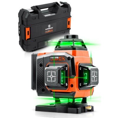 Poziomica laserowa laser krzyżowy w walizce + akcesoria Humberg HM-175 – sertificēti saldēti zemeņu stādi