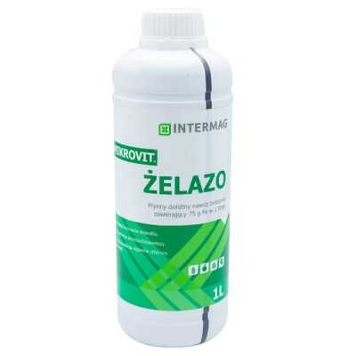 MIKROVIT FE żelazo 1L Strona główna, Nawozy NPK Mikrovit żelazo 75 1 L:  nawóz z wysoką zawartością żelaza - 75 g/1 l  stosowany