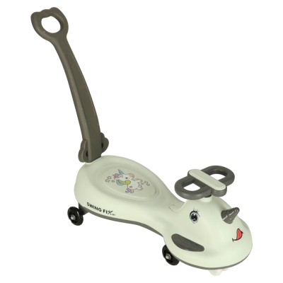 LED Swing FIX S1 gravitacinis paspirtukas su rankena pilkos spalvos, maks. 65 kg – sertificēti saldēti zemeņu stādi